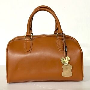 NEW CUORE &‎ PELLE CELESTE SATCHEL PURSE. with DETACHABLE STRAP.